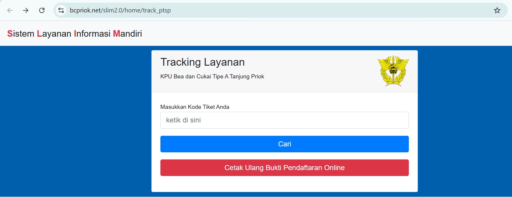 pengajuan slim tanjung priok